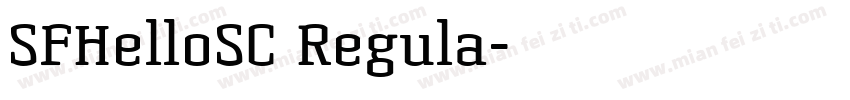 SFHelloSC Regula字体转换